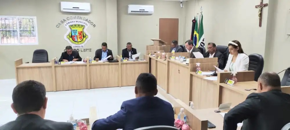 Vereadores de Conde se reúnem na Câmara Municipal e votam em alterações de Projetos de Lei do Pode Executivo