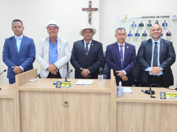 Nova Mesa diretora da Câmara Municipal de Conde toma posse neste domingo (02)