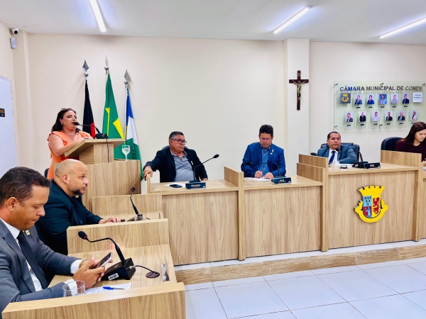 Convocada pela Câmara de Conde, Gerente Executiva de Proteção à Mulher fala sobre proteção às mulheres no município