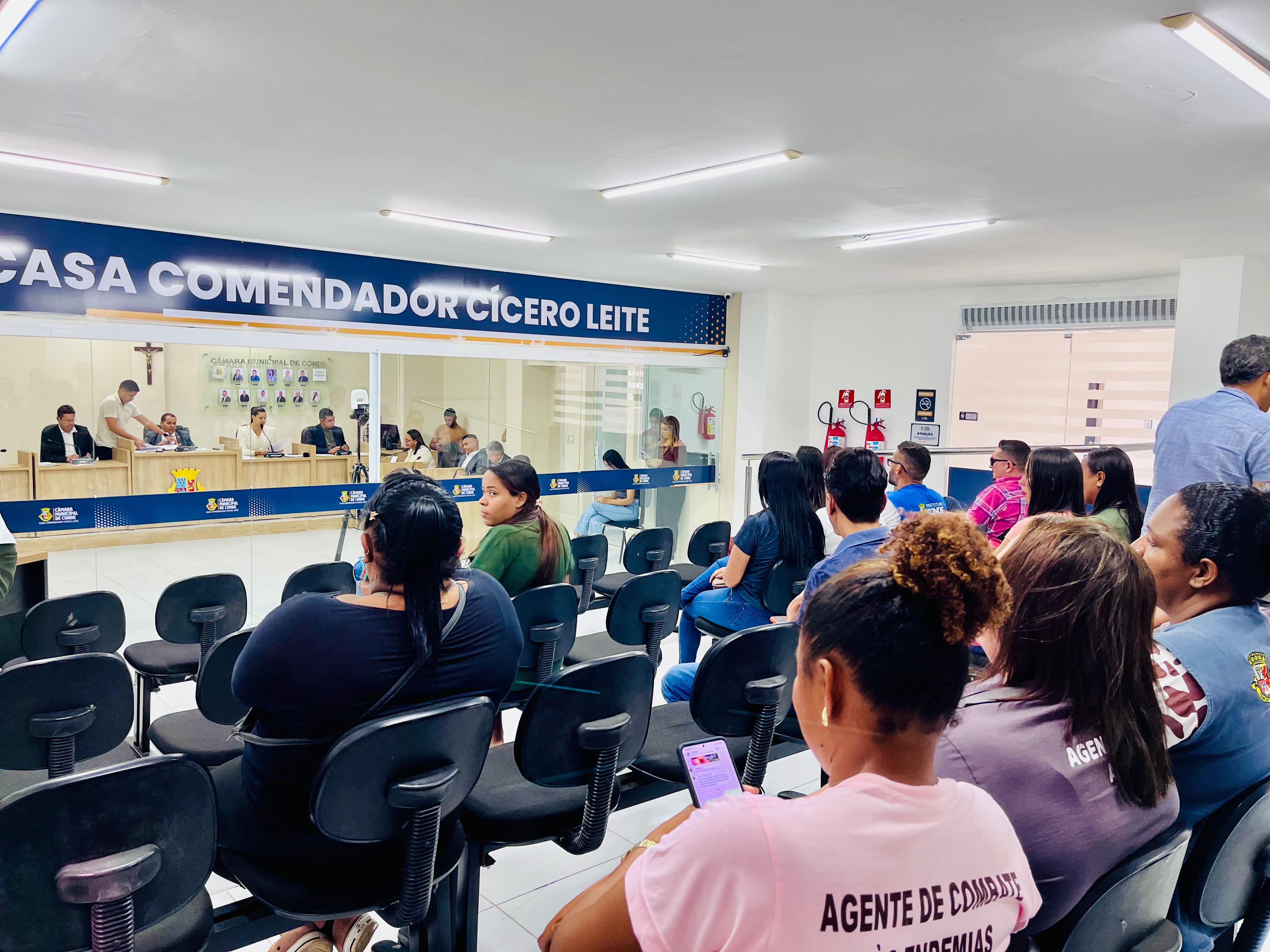 Câmara Municipal de Conde aprova projeto que regulamenta pagamento de incentivo financeiro a profissionais da saúde