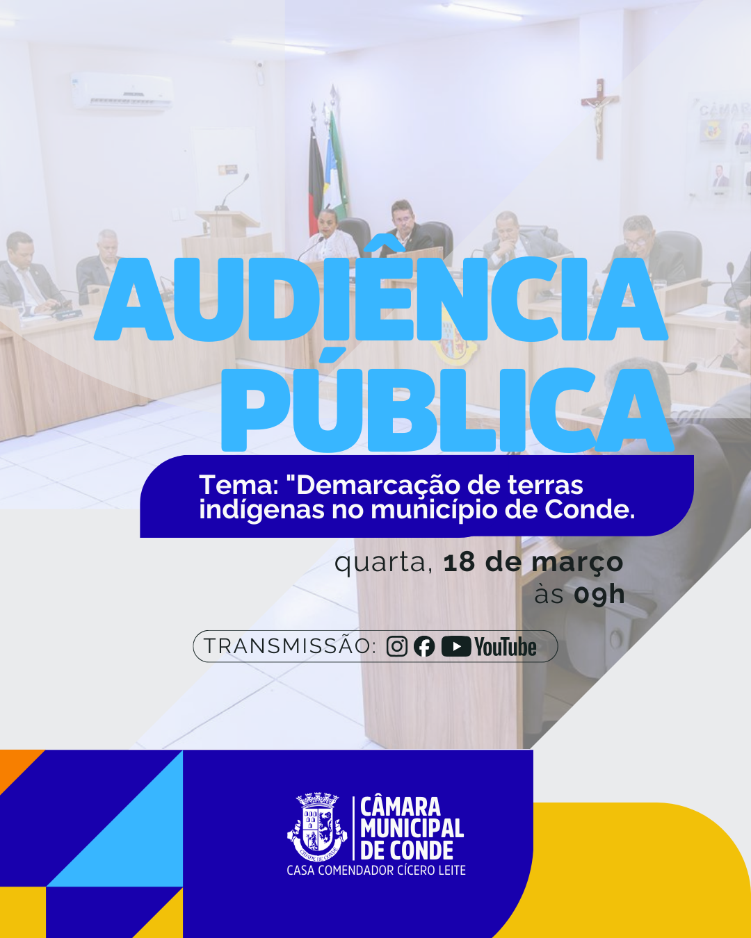 Câmara de Conde realiza audiência pública para debater demarcação de terras indígenas