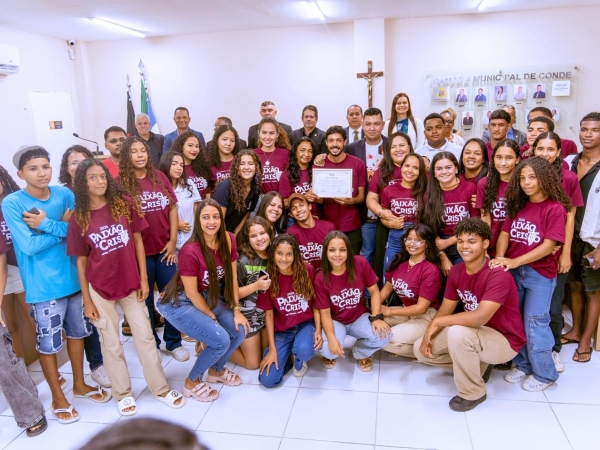 Câmara de Conde entrega voto de aplausos ao elenco da Paixão de Cristo