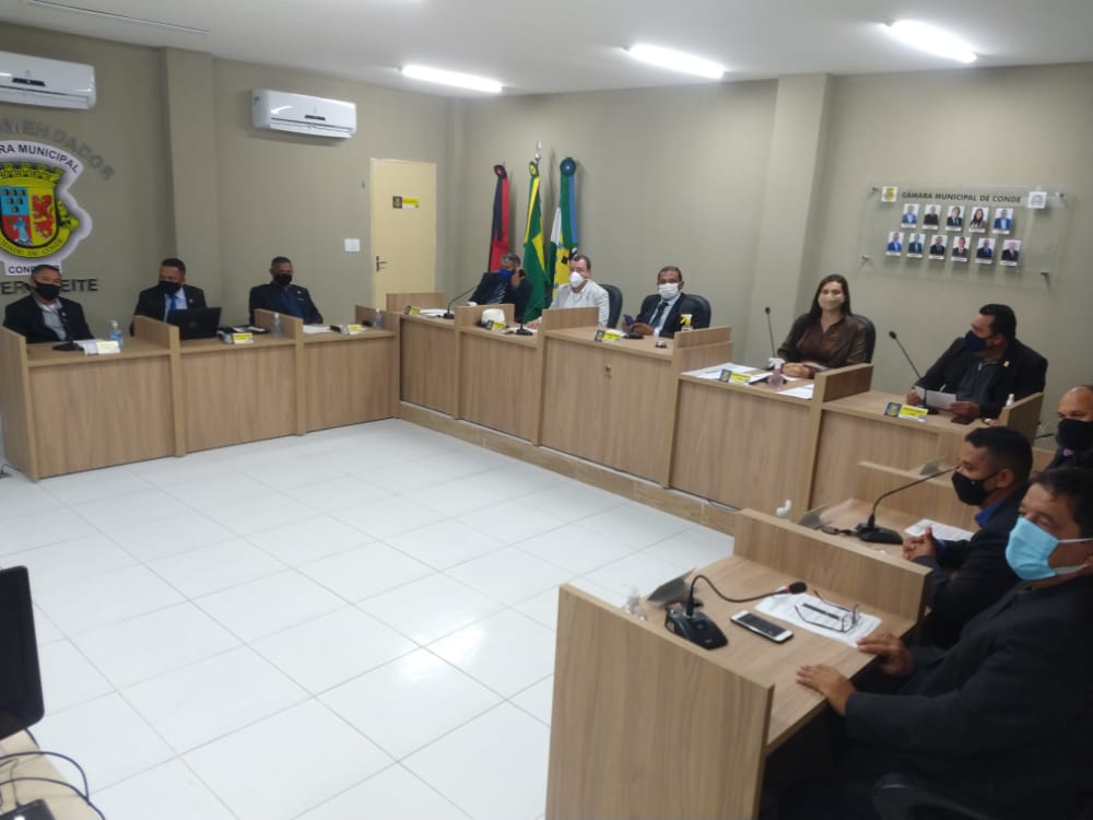 Câmara Municipal de Conde retoma as atividades parlamentares com 50% da capacidade do público no plenário